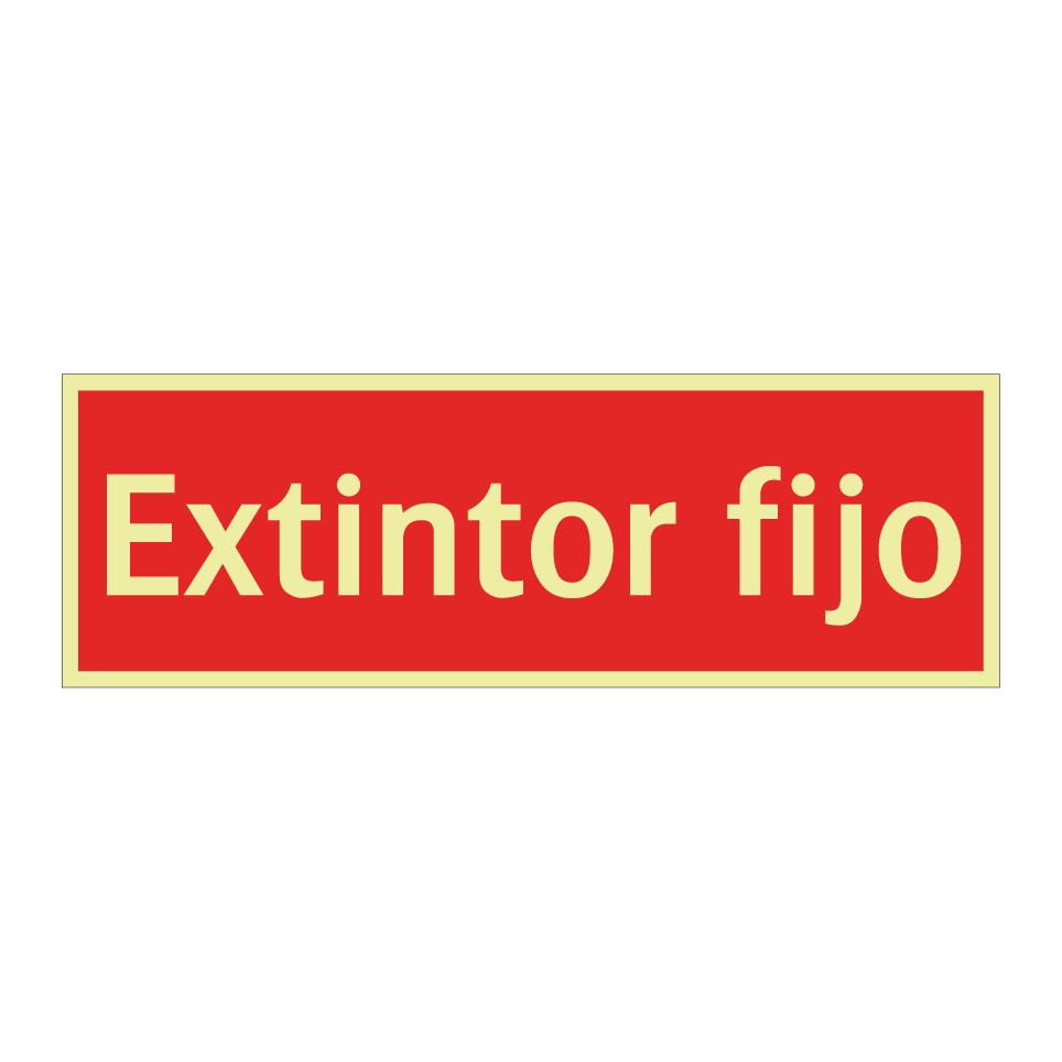 Extintor fijo