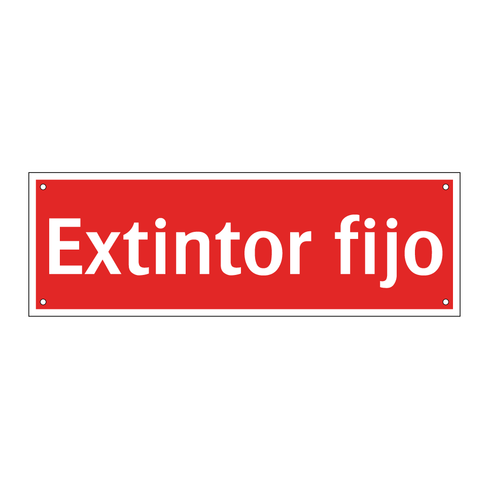 Extintor fijo