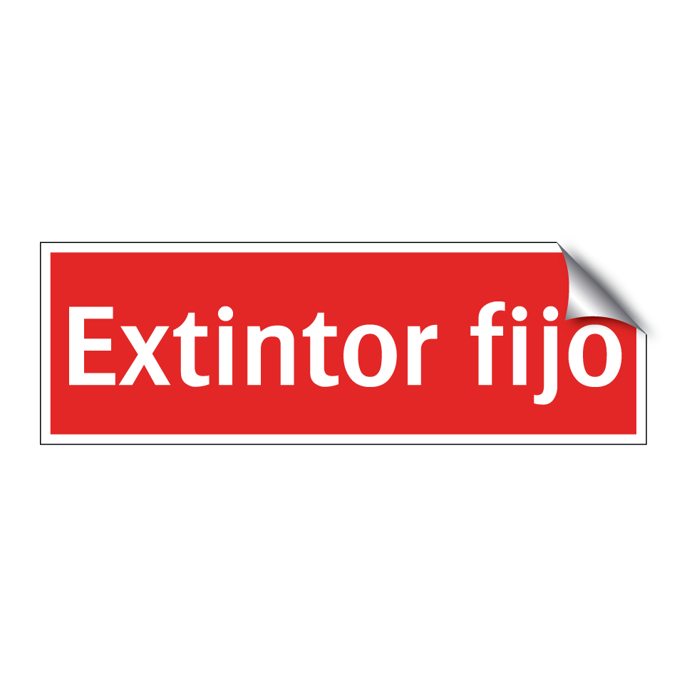 Extintor fijo