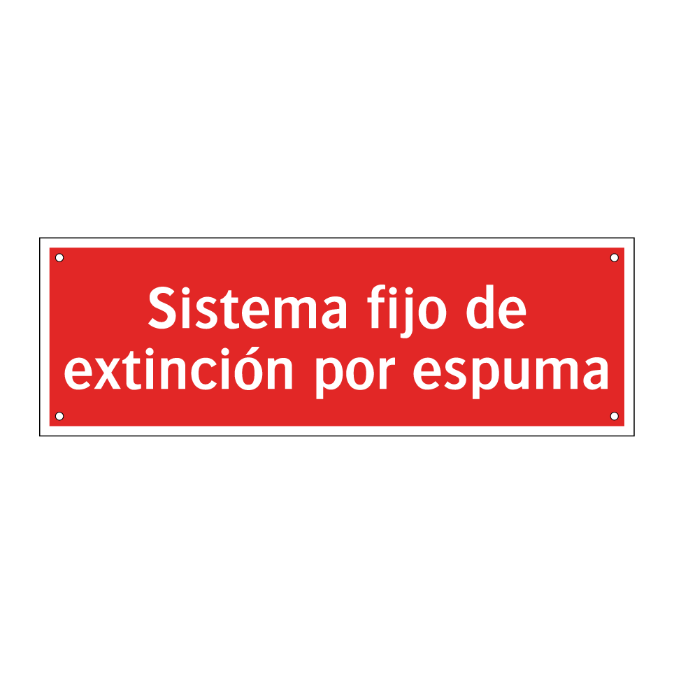 Sistema fijo de extinción por espuma