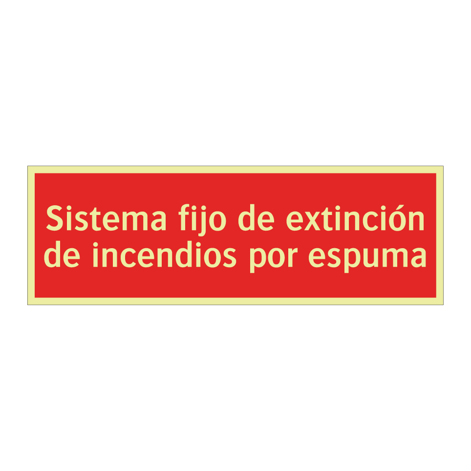 Sistema fijo de extinción de incendios por espuma