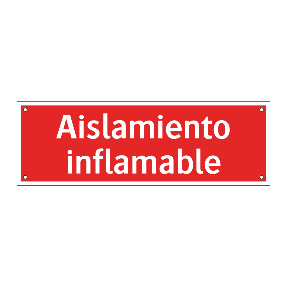 Aislamiento inflamable