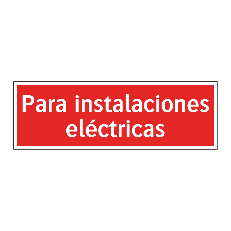 Para instalaciones eléctricas