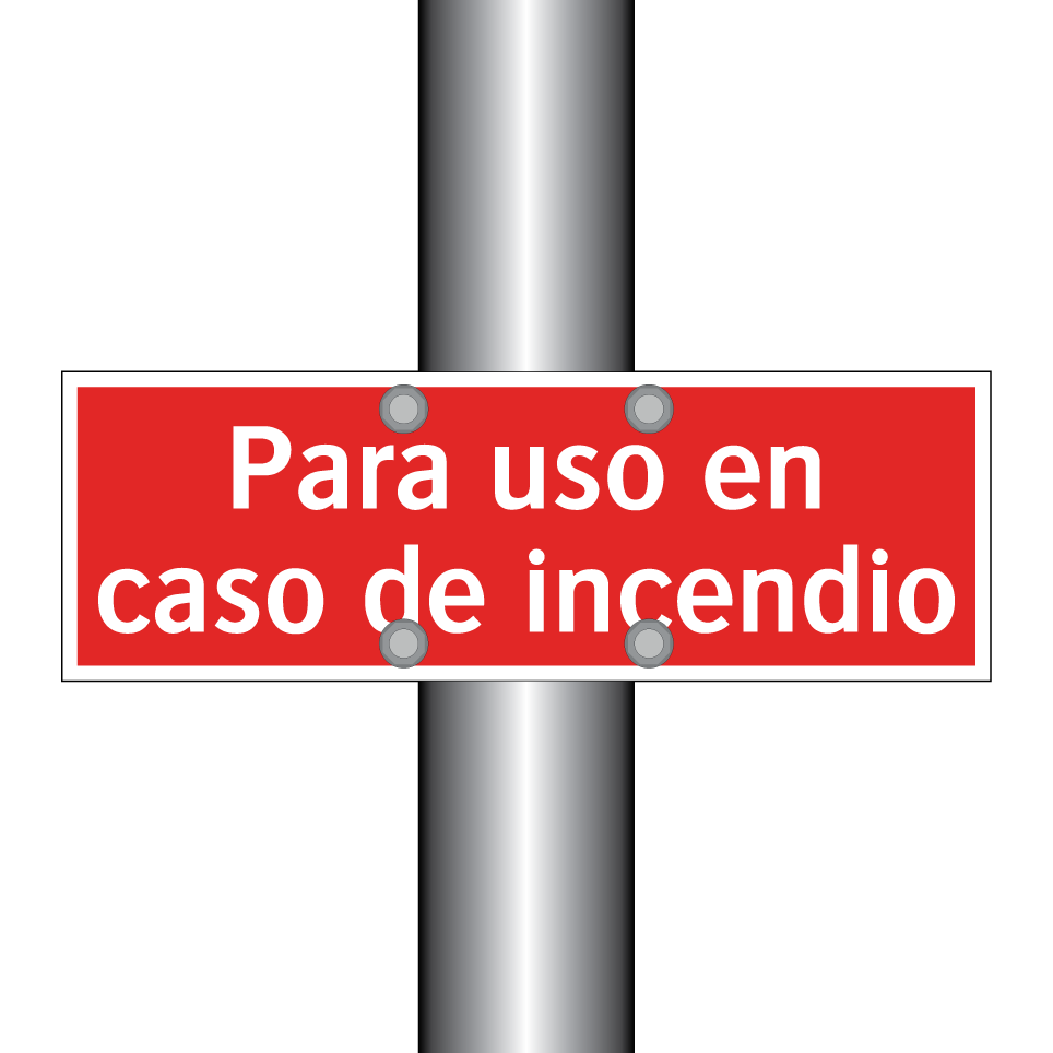 Para uso en caso de incendio