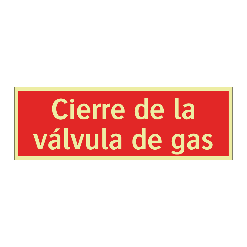 Cierre de la válvula de gas