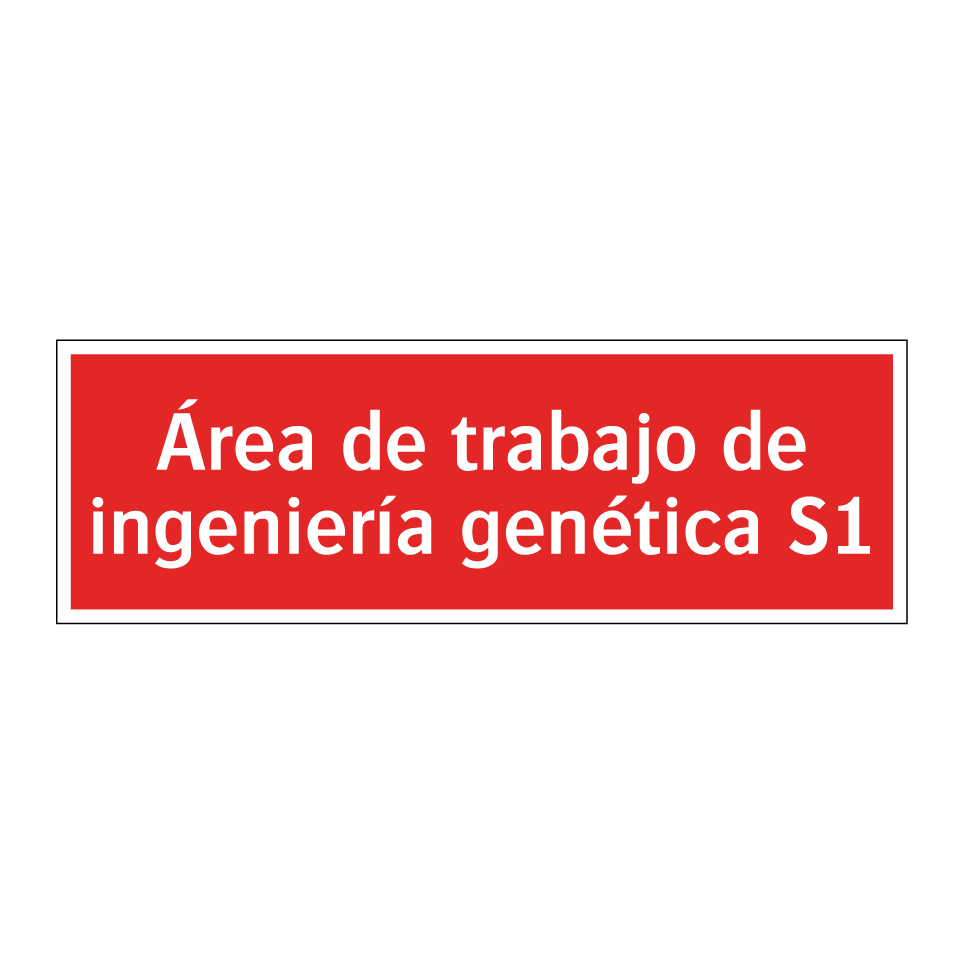 Área de trabajo de ingeniería genética S1