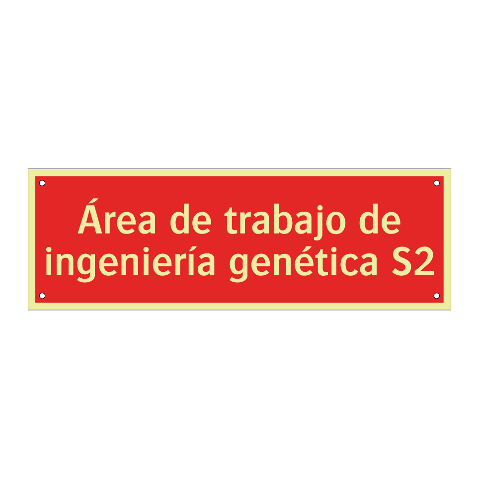 Área de trabajo de ingeniería genética S2