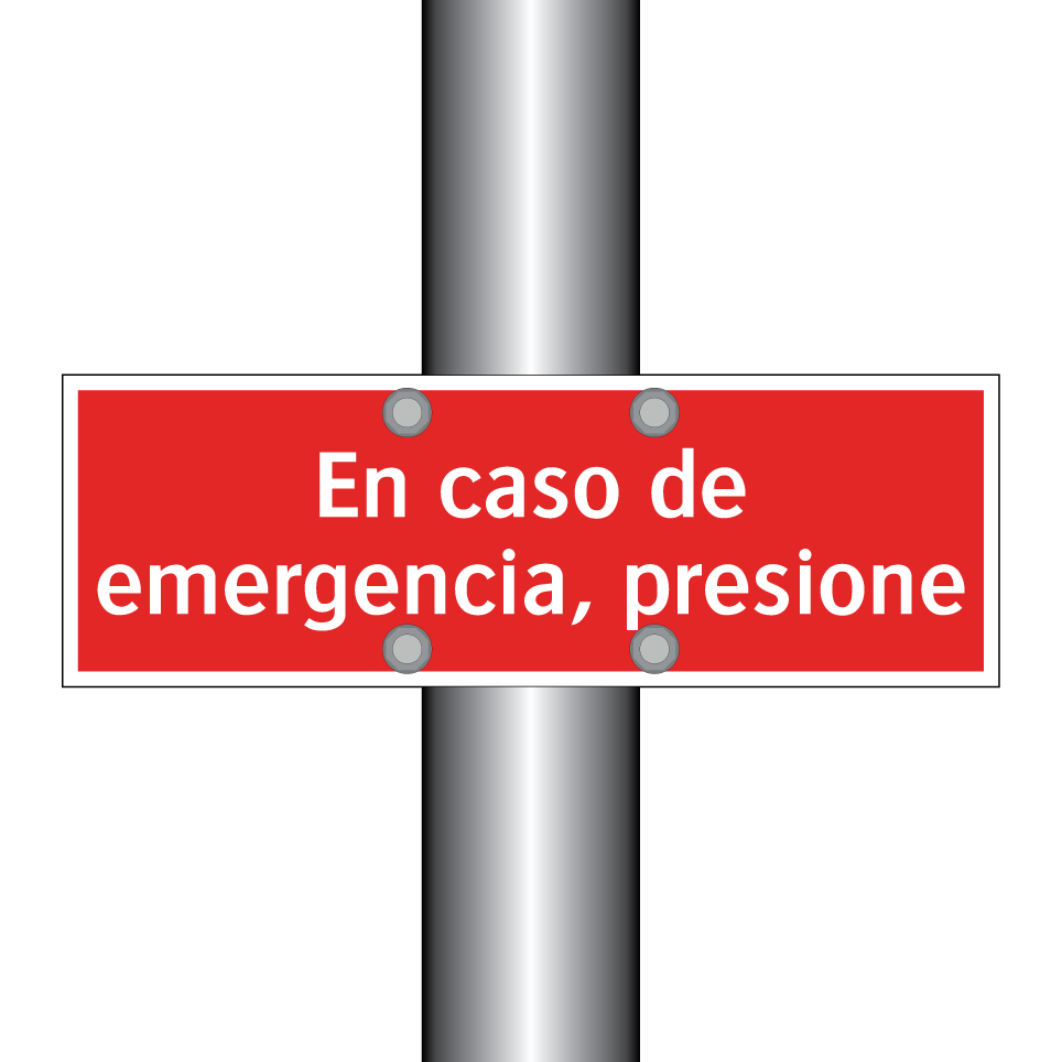 En caso de emergencia, presione