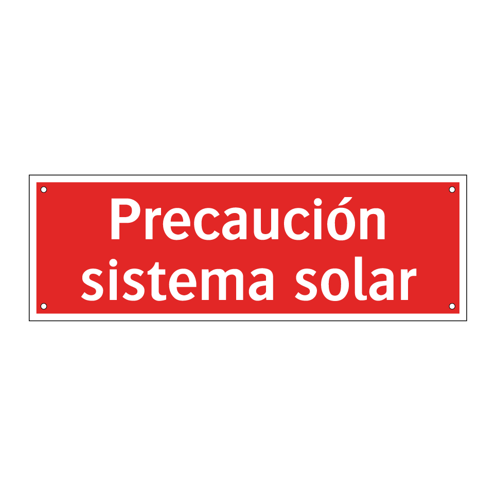 Precaución sistema solar