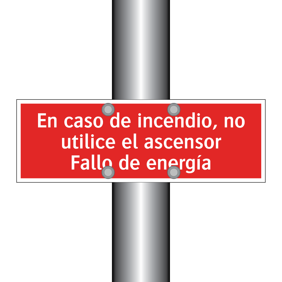 En caso de incendio, no utilice el ascensor Fallo de energía