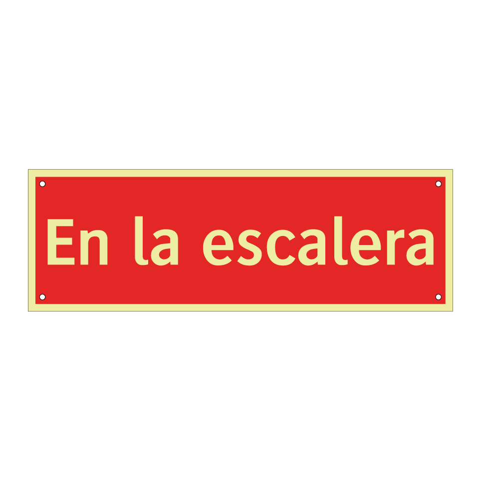 En la escalera