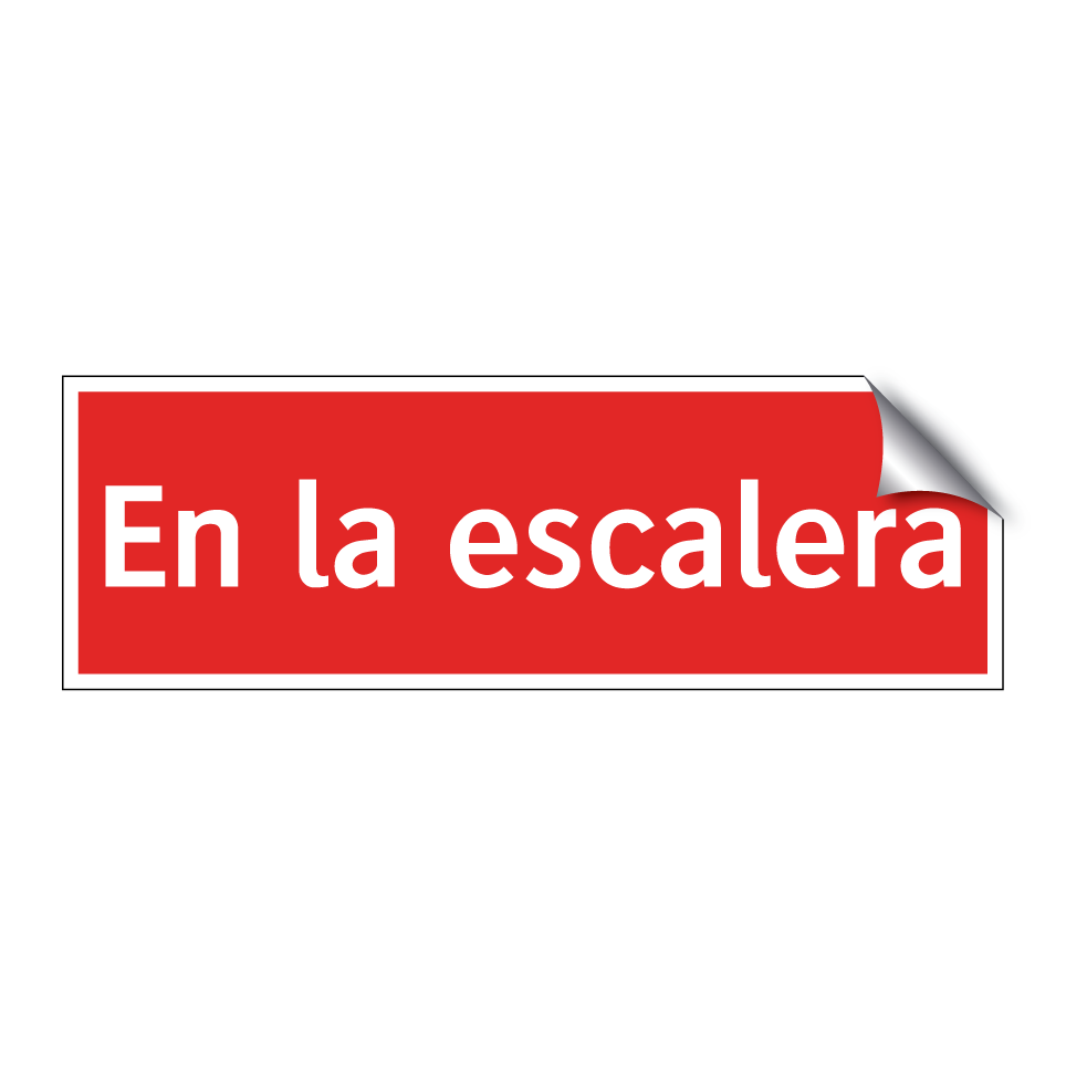 En la escalera