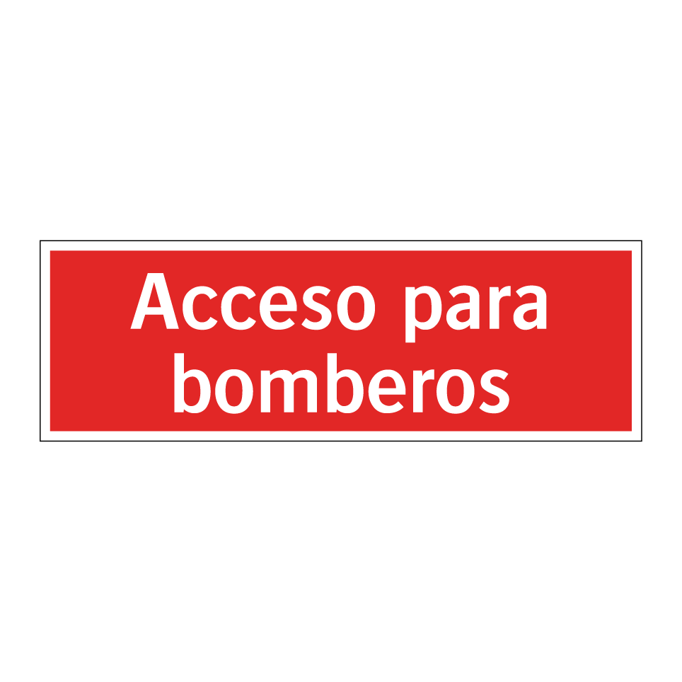 Acceso para bomberos