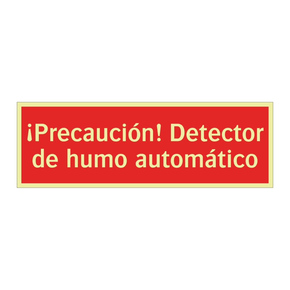 ¡Precaución! Detector de humo automático
