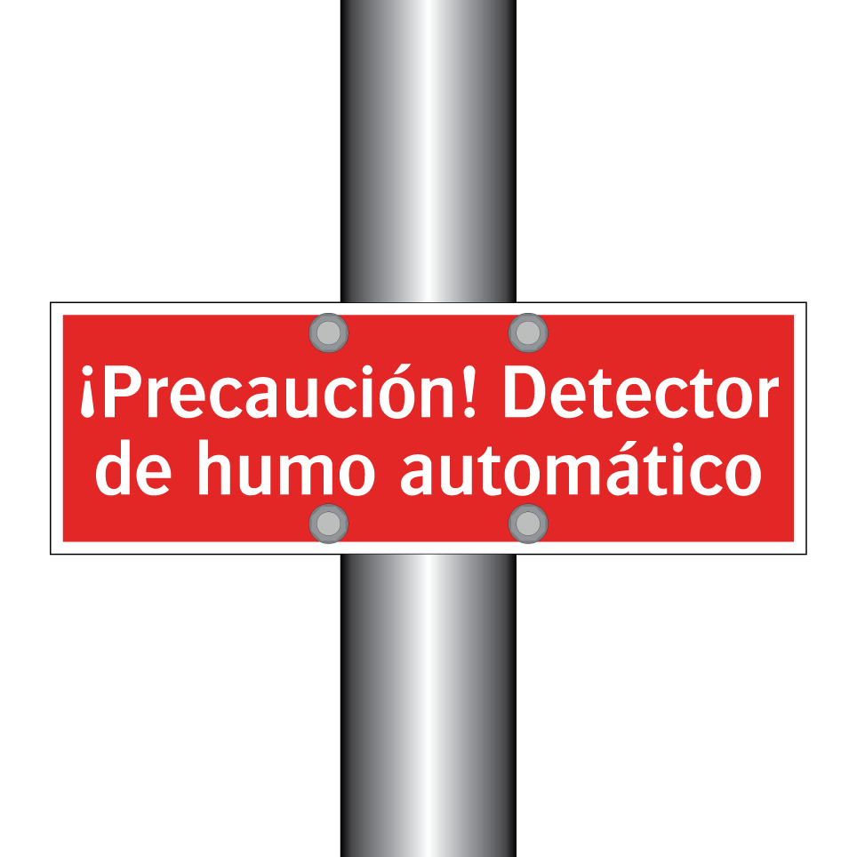 ¡Precaución! Detector de humo automático