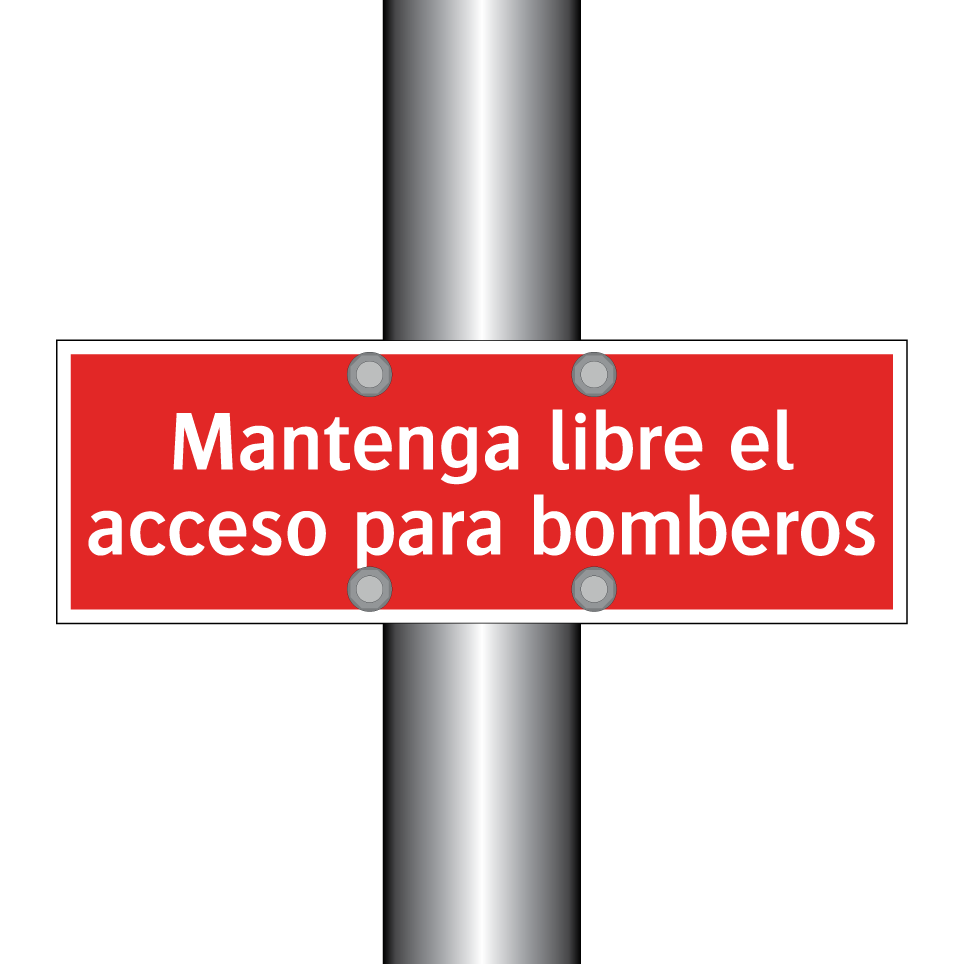 Mantenga libre el acceso para bomberos