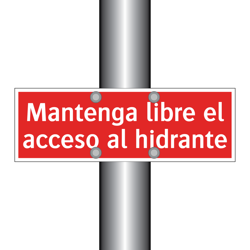 Mantenga libre el acceso al hidrante
