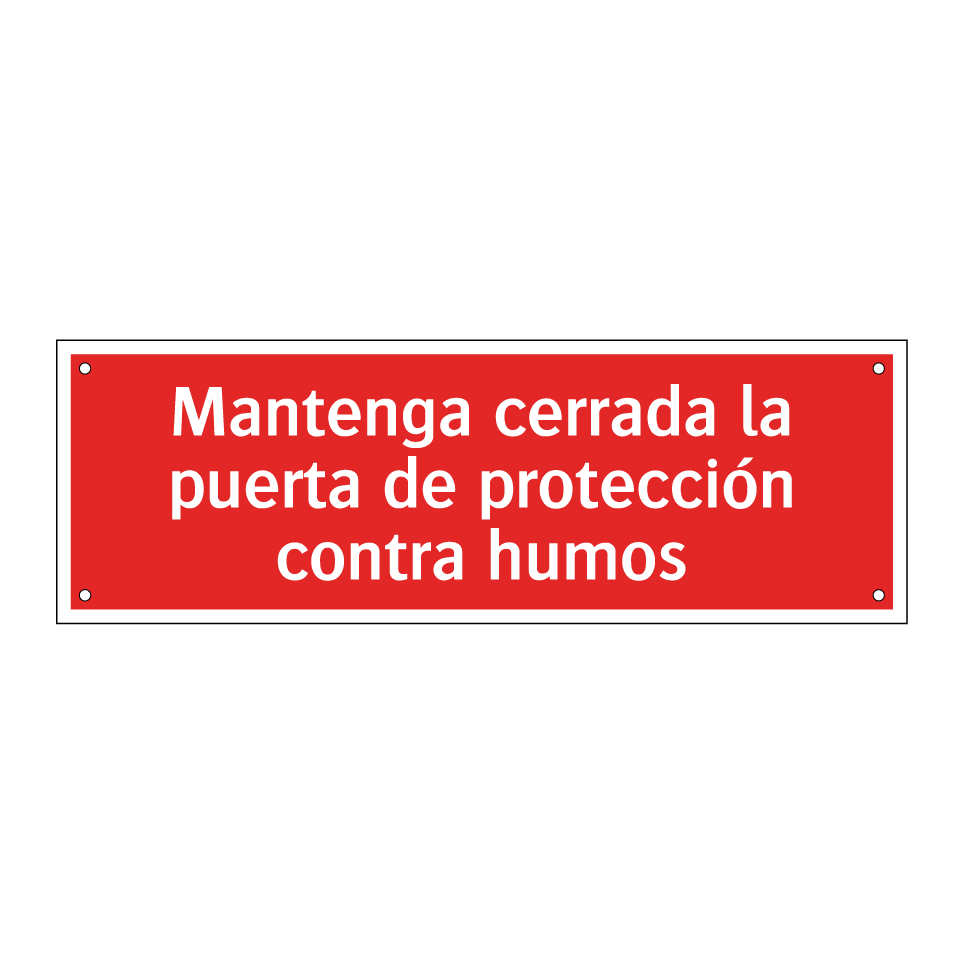 Mantenga cerrada la puerta de protección contra humos