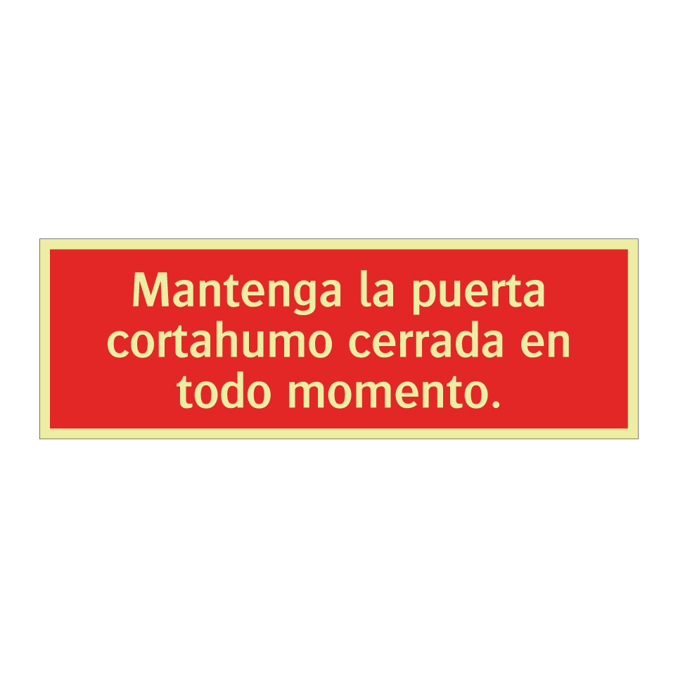 Mantenga la puerta cortahumo cerrada en todo momento.