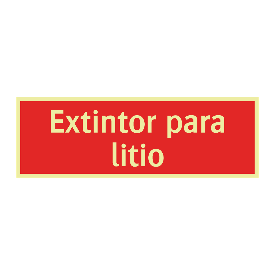 Extintor para litio