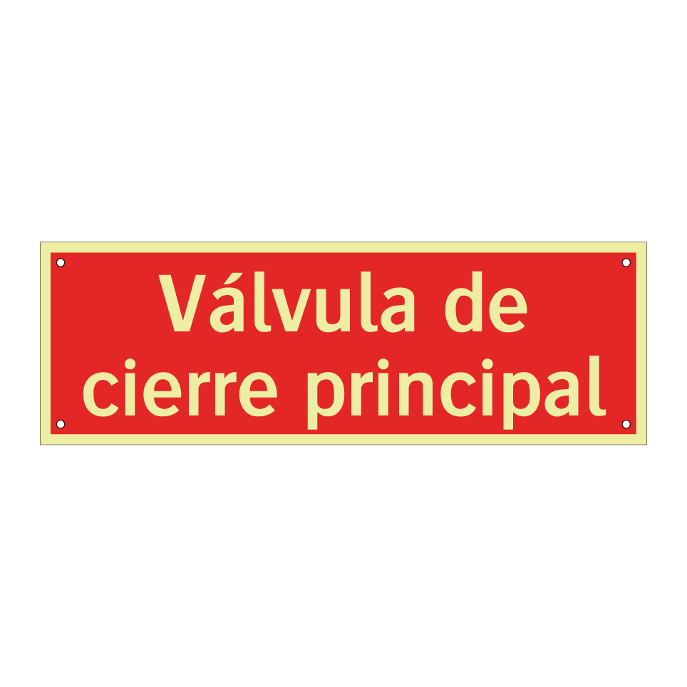 Válvula de cierre principal