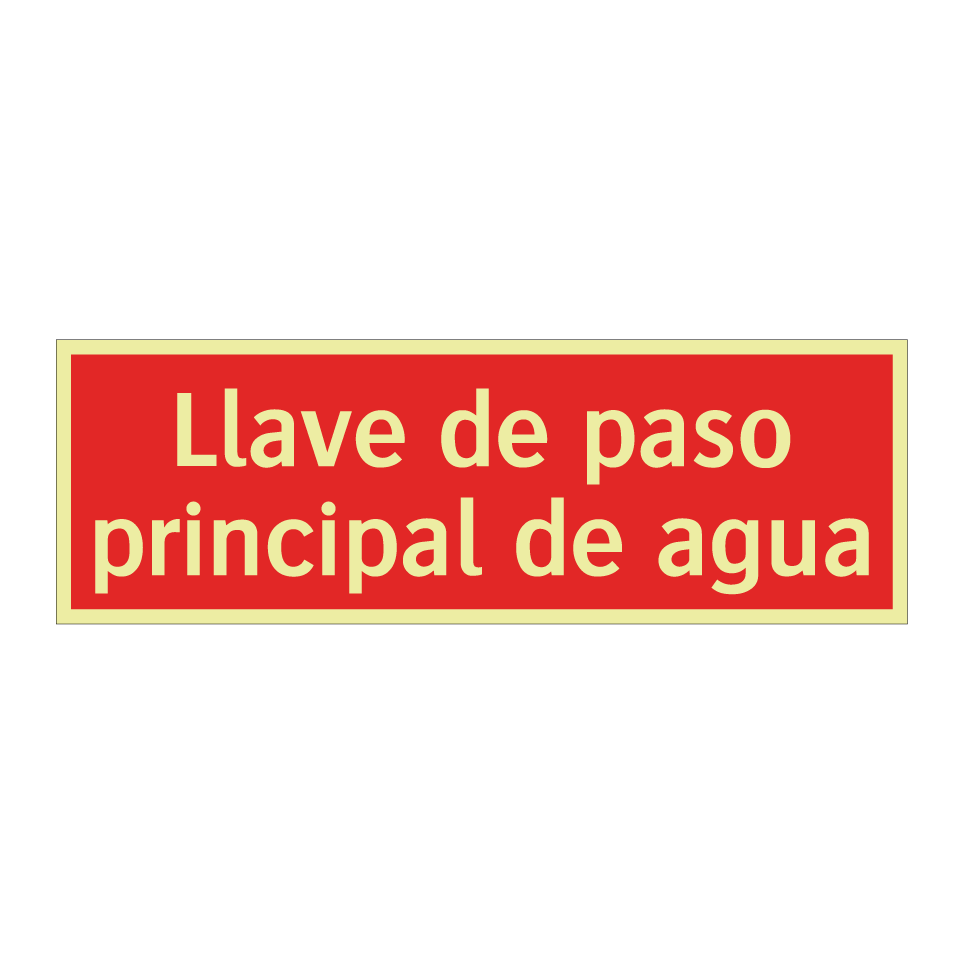 Llave de paso principal de agua