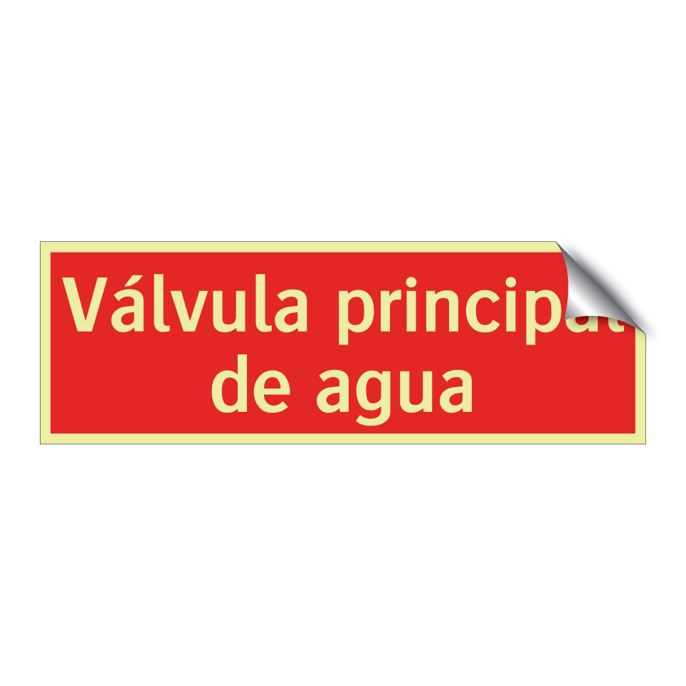 Válvula principal de agua