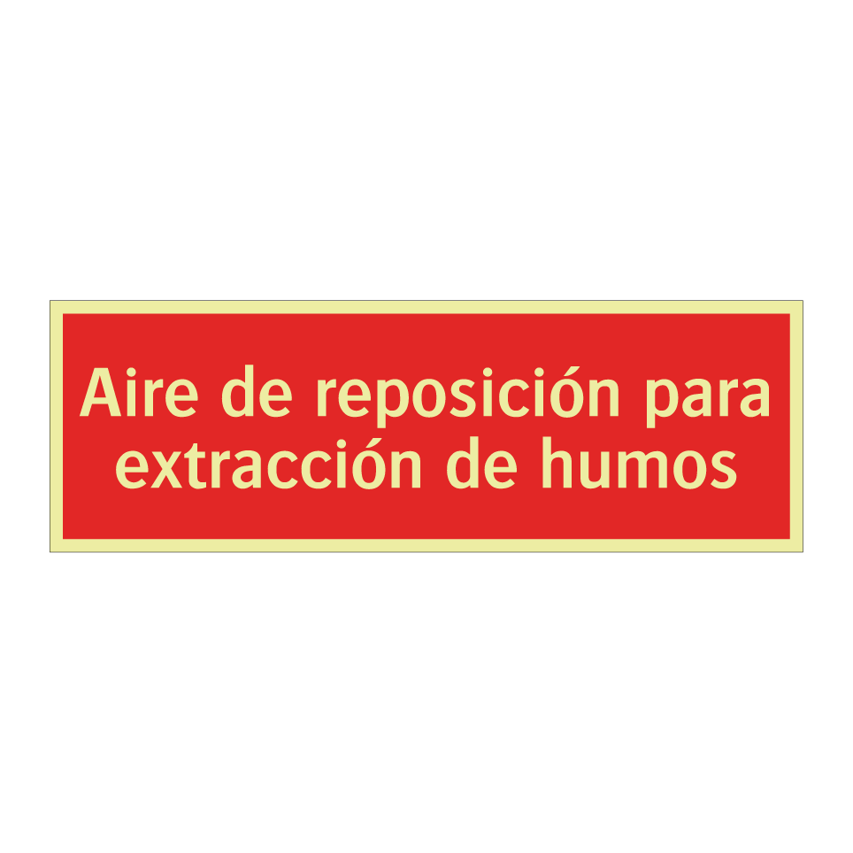 Aire de reposición para extracción de humos