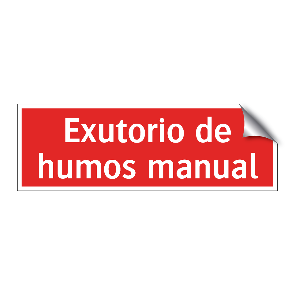 Exutorio de humos manual
