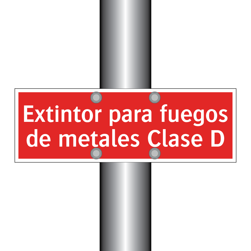 Extintor para fuegos de metales Clase D