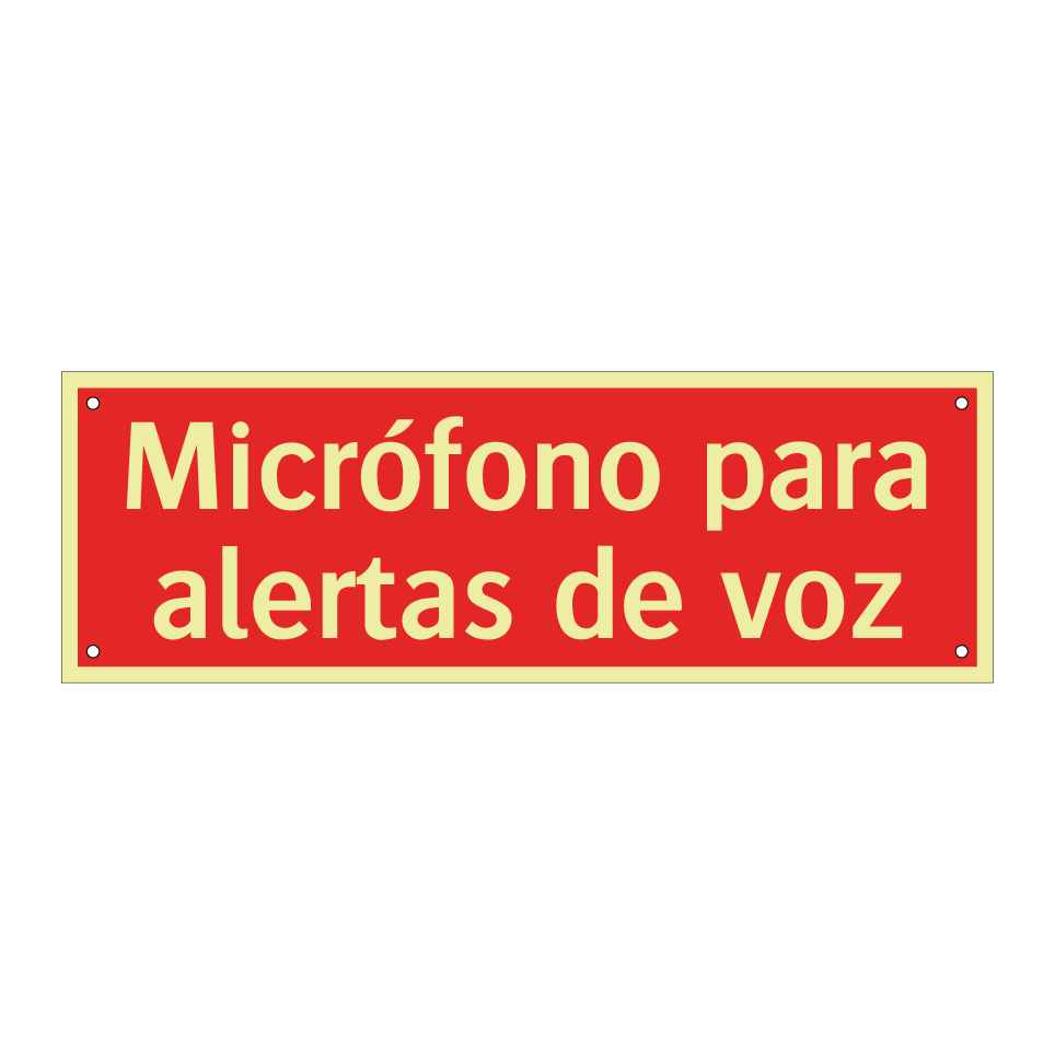 Micrófono para alertas de voz