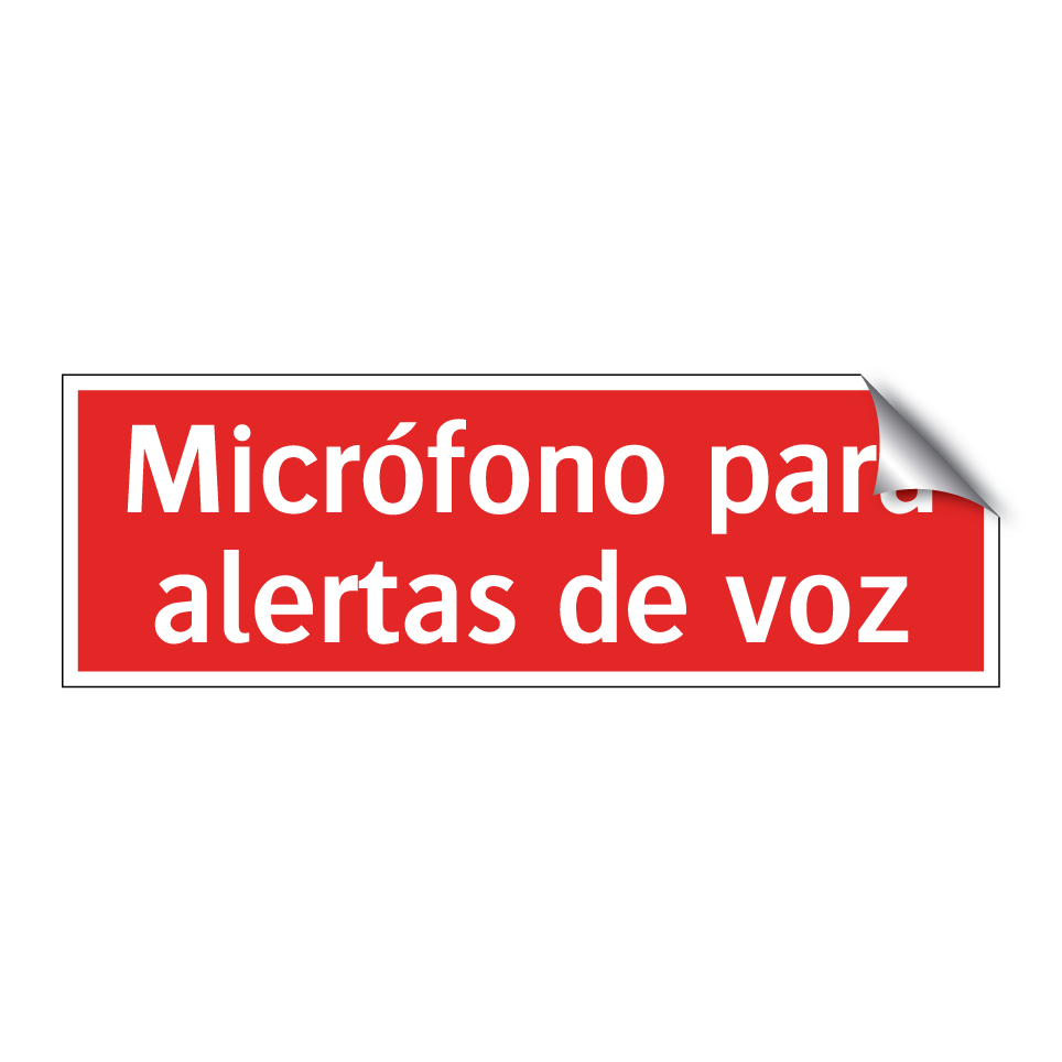 Micrófono para alertas de voz