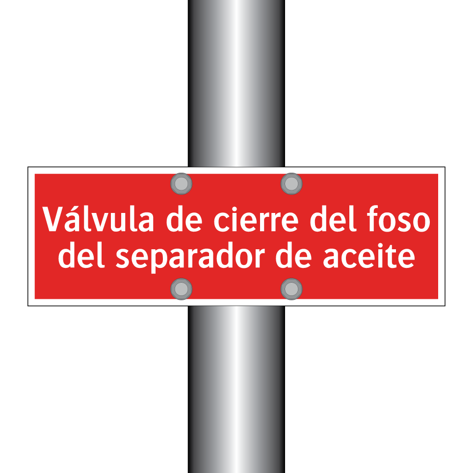 Válvula de cierre del foso del separador de aceite