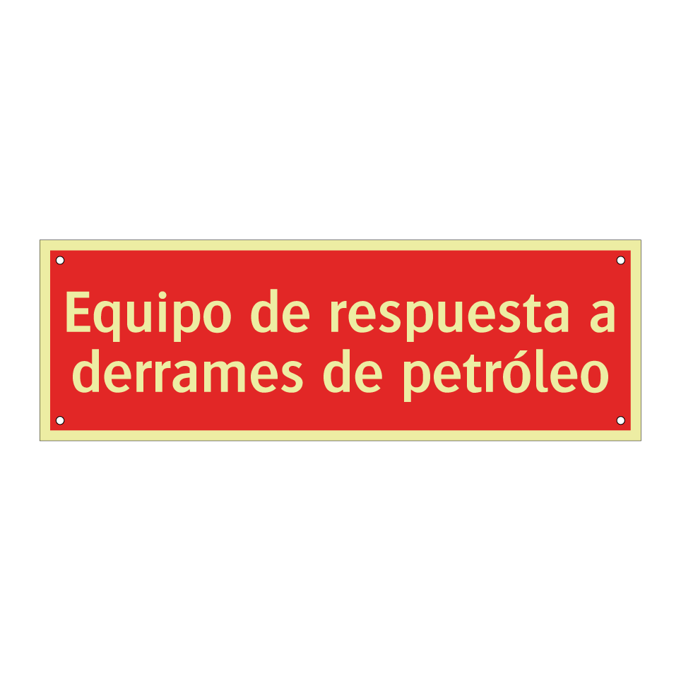 Equipo de respuesta a derrames de petróleo