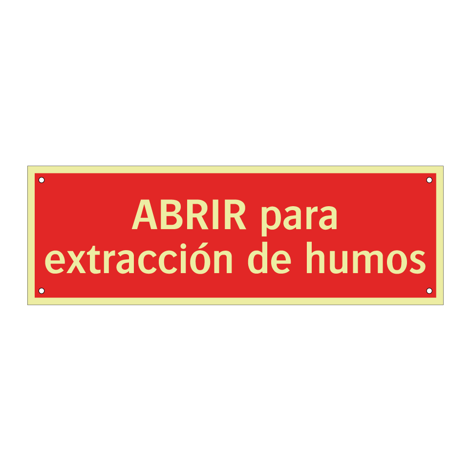 ABRIR para extracción de humos