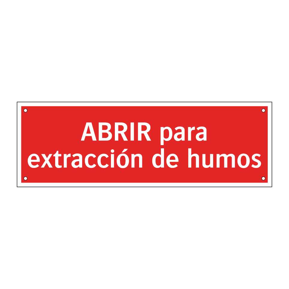 ABRIR para extracción de humos