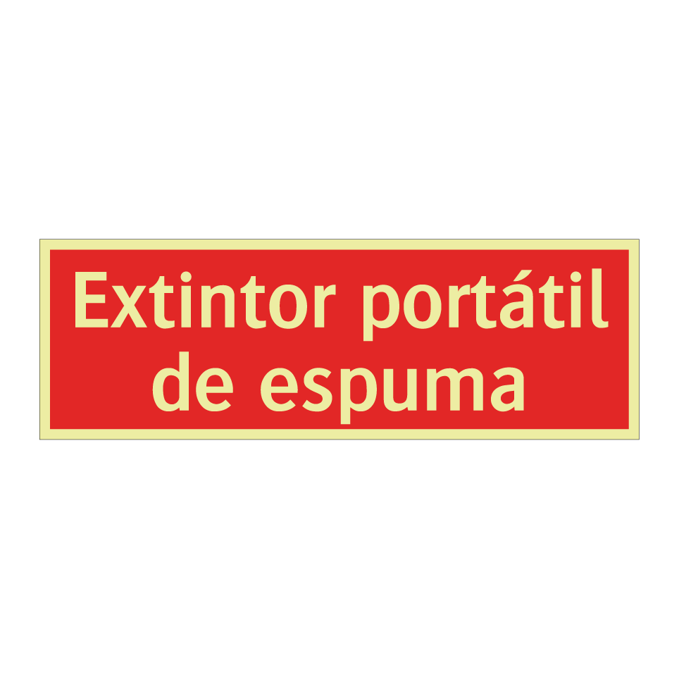 Extintor portátil de espuma