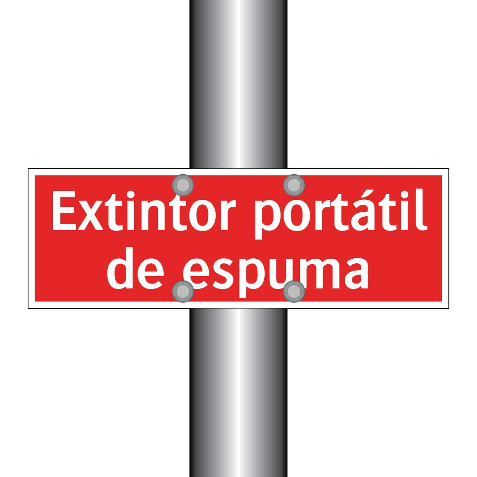Extintor portátil de espuma