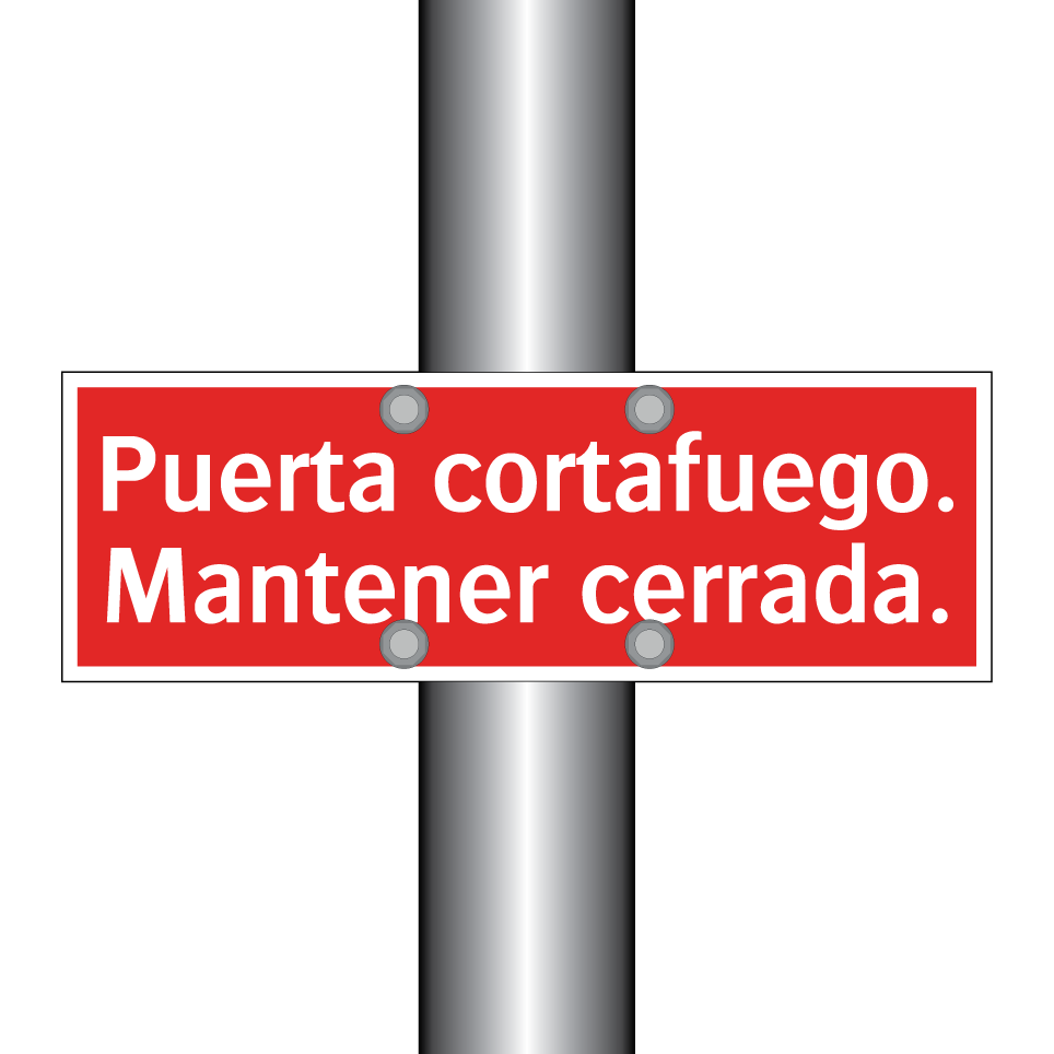 Puerta cortafuego. Mantener cerrada.