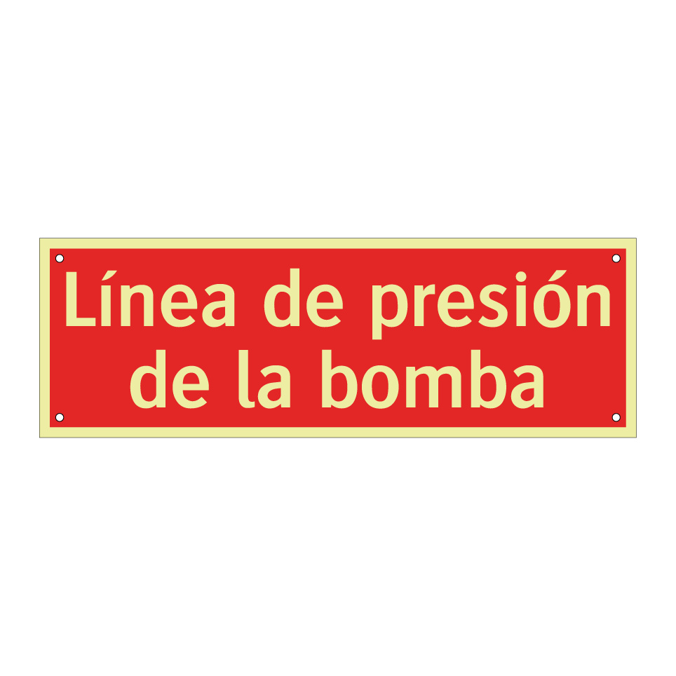 Línea de presión de la bomba