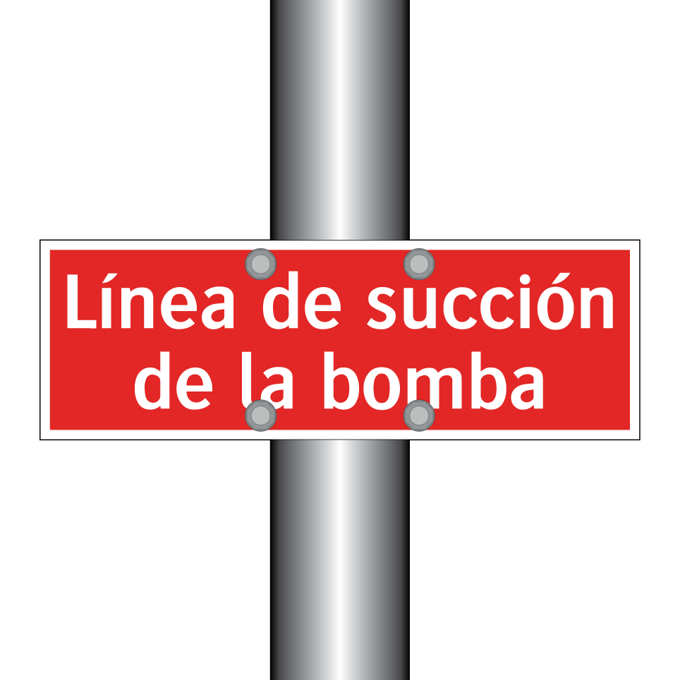 Línea de succión de la bomba