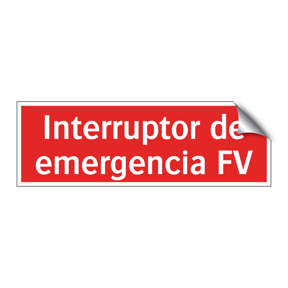 Interruptor de emergencia FV