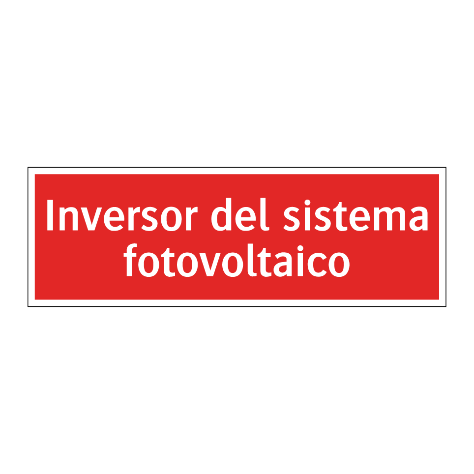 Inversor del sistema fotovoltaico