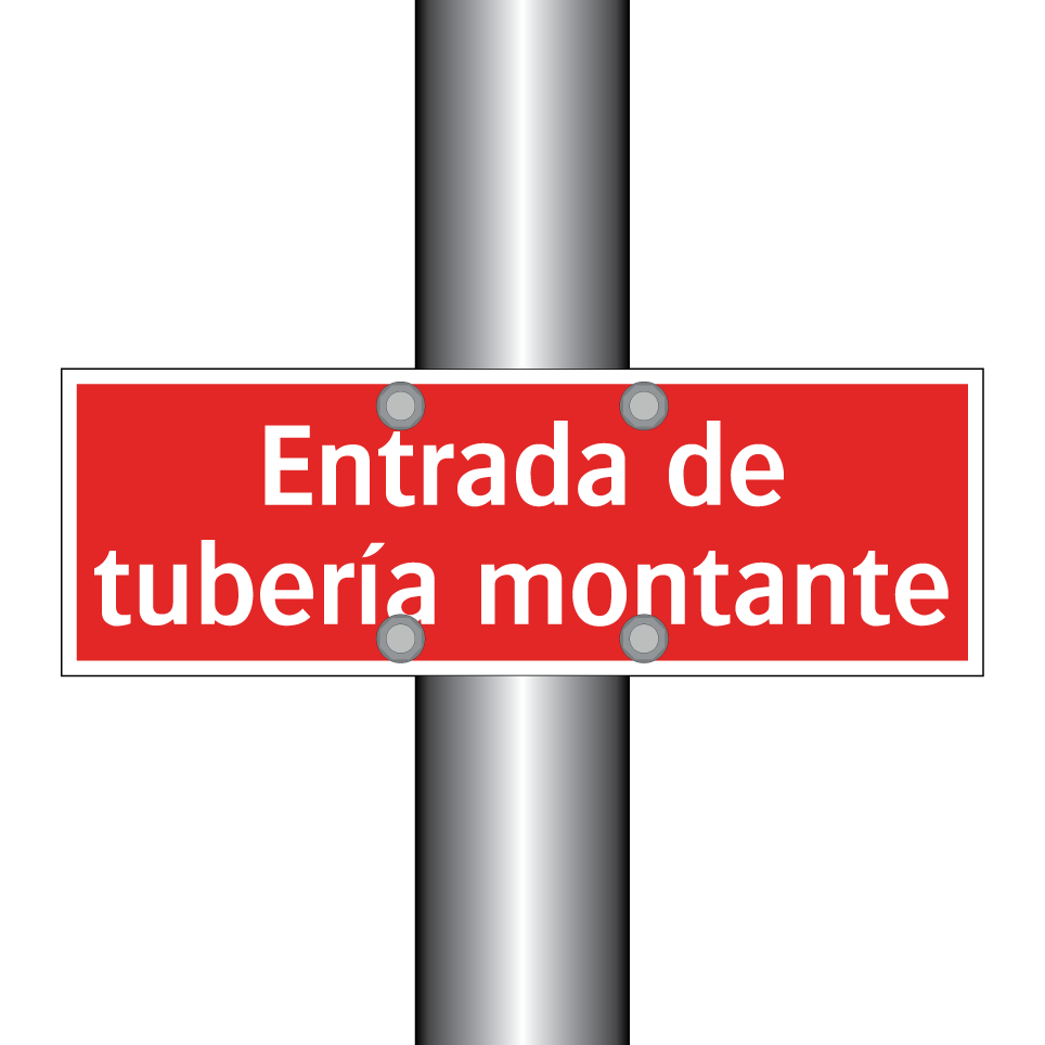 Entrada de tubería montante