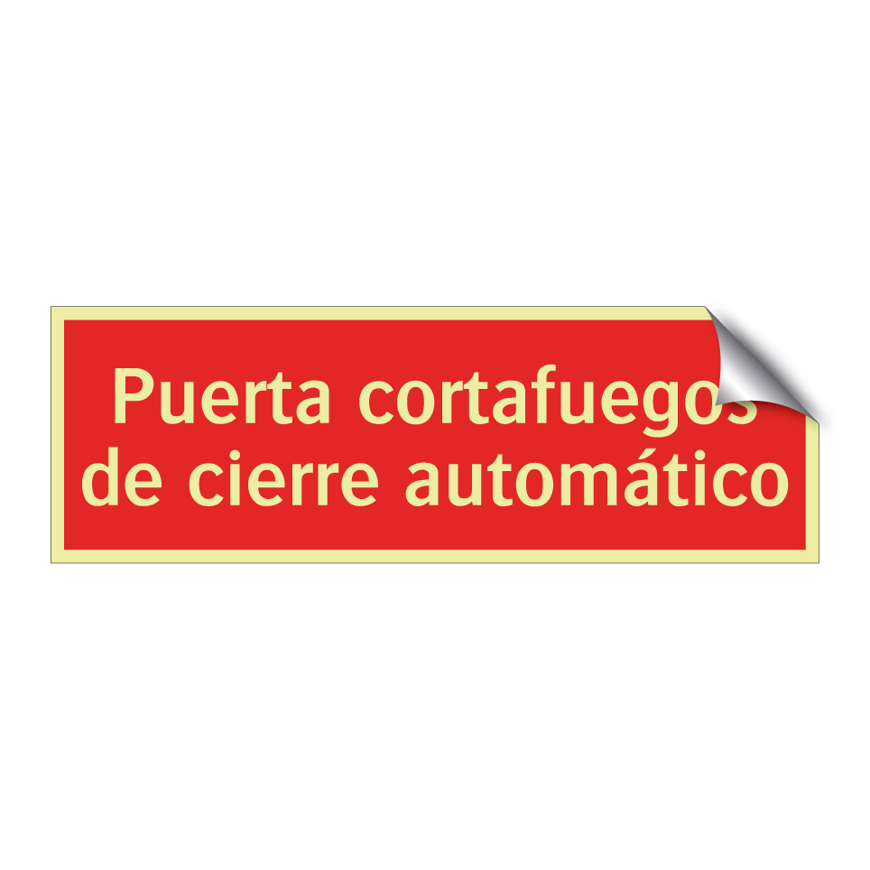 Puerta cortafuegos de cierre automático