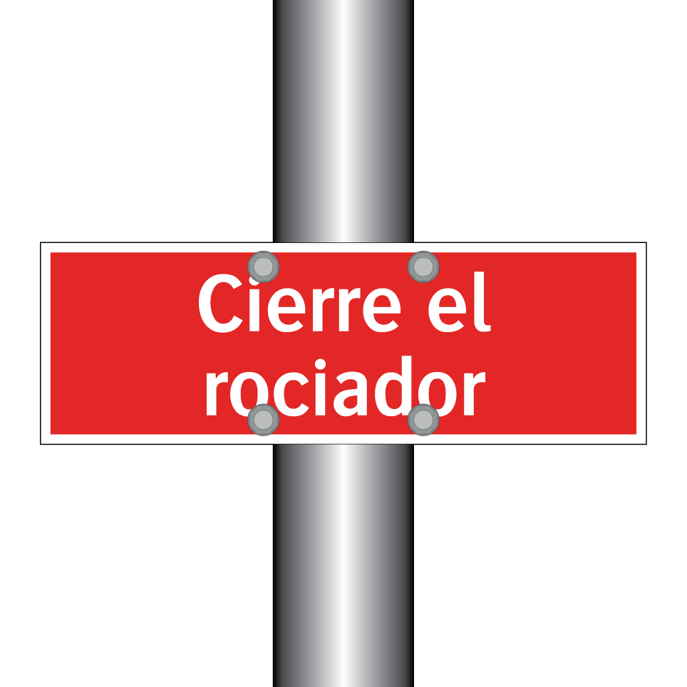 Cierre el rociador