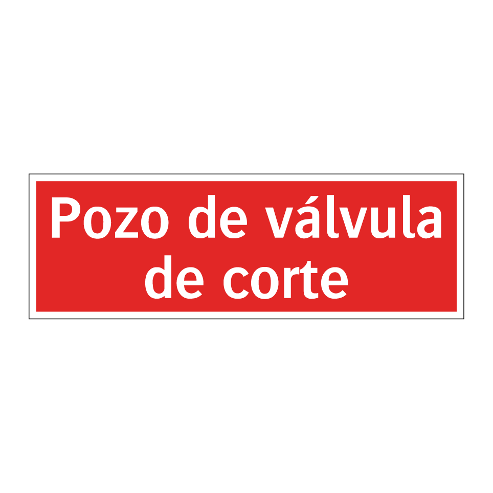 Pozo de válvula de corte