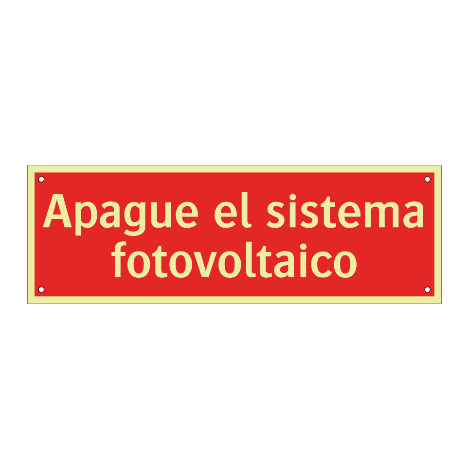 Apague el sistema fotovoltaico