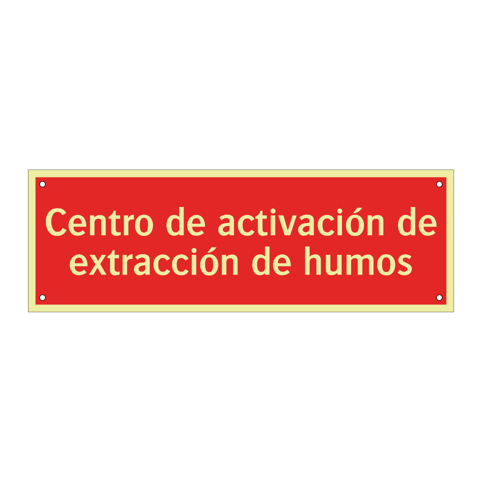 Centro de activación de extracción de humos