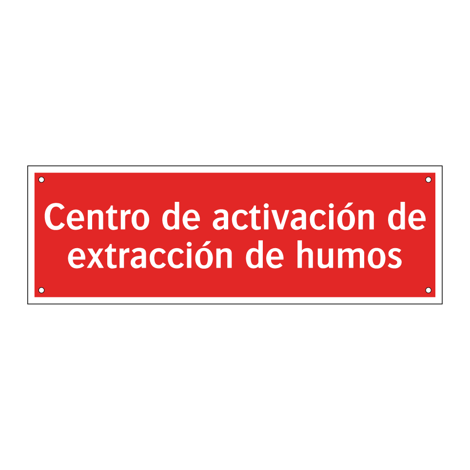 Centro de activación de extracción de humos